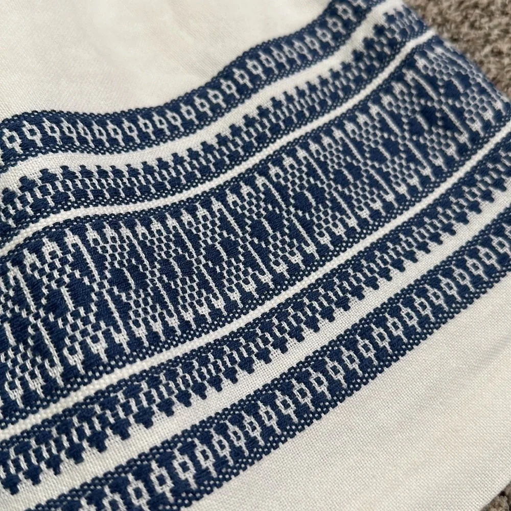 J crew cotton skyline in cabana jaguard mini skirt size 2